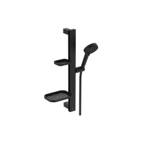 IDEALRAIN ALU+, NEGRU MAT, COLOANA DUS FARA BATERIE, POLITA MICA 13CM, POLITA MARE 20CM, PALARIE ROTUNDA FI 26CM, 2 JETURI, PARA FI 10CM, 2 JETURI, FU
